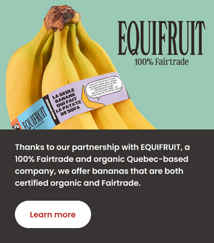 Certified organic and Fairtrade